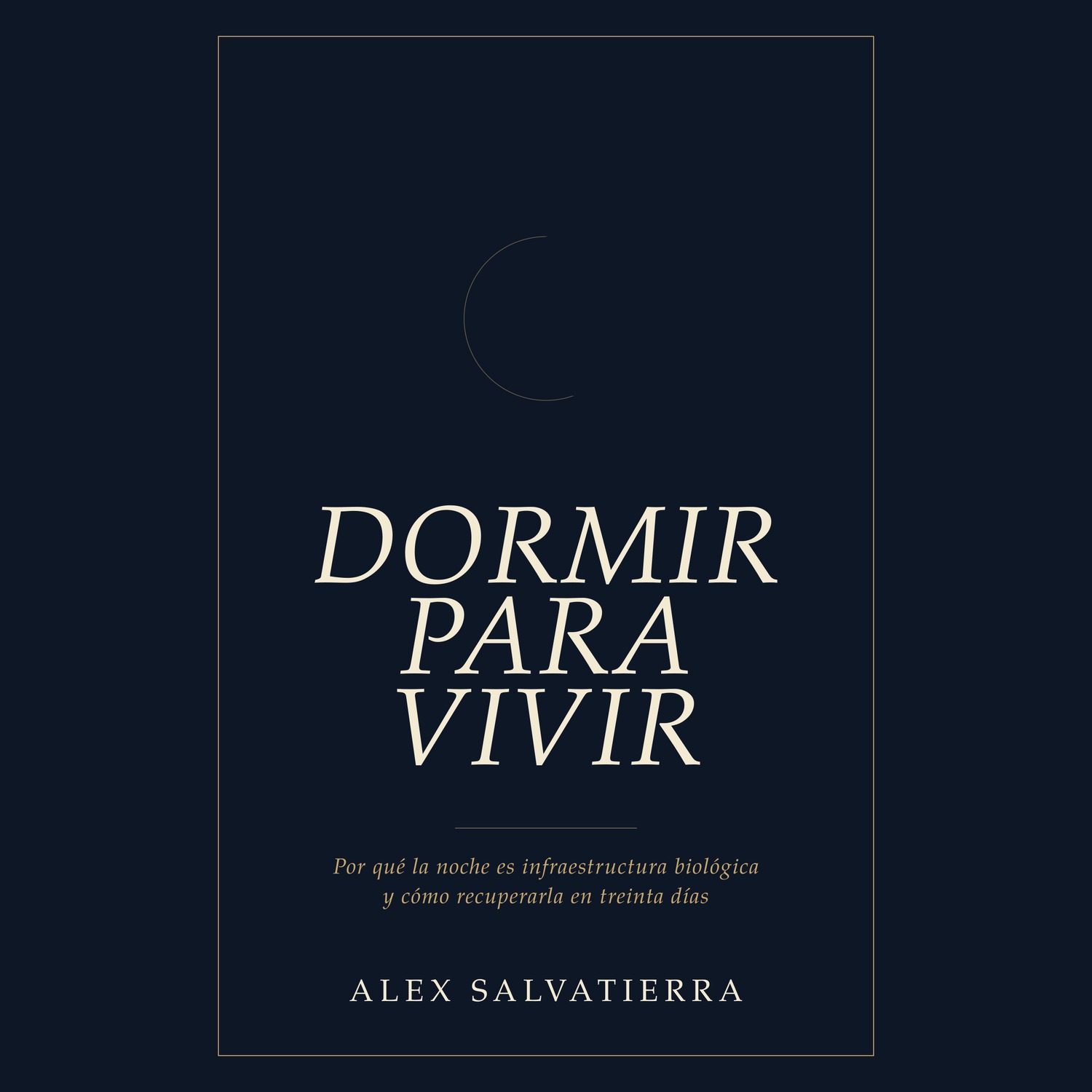 Dormir para vivir · portada